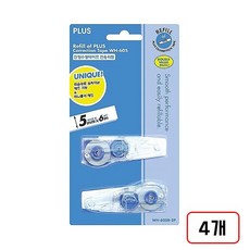PLUS)수정테이프 리필(WH-605R-2P) 4개, 1세트