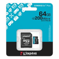 Kingston Canvas Go! Plus microSDXC 記憶卡, 1個, 64GB