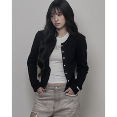 KHAKIPOINT Jacquard Cardigan black