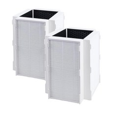 LEVANLIGHT CAP-1000 교체용 필터 Cuisinart CAP-1000FPK 공기 청정기와 호환 헤파 및 활성탄이 있는 3-in-1 에어 필터 여과 2개, LEVANLIGHT CAP-1000 교체용 필터, Cu