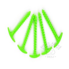 파워 텐트 나사팩 고정핀, 레드, 5개