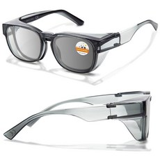 남녀용 안경 위의 리안산 안전 - UV400 및 긁힘 방지 렌즈 ANSI Z87이 장착된 위에 착용하세요