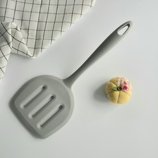 주방 실리콘 뒤집개 와이드 조리도구 계란말이뒤집개, 그레이, 1개