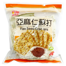 福義軒 亞麻仁蘇打餅 亞麻籽海鹽風味 手工製作 輕巧便利, 255g, 1袋