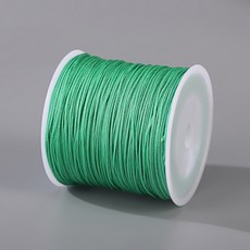 72號玉線手工編織繩 中國結線材 DIY手鏈串珠飾品配件, 玉綠（線徑0.8毫米）線長50米, 1個