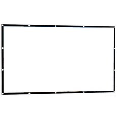 軟式加厚投影布 壁挂投影布幕 電影布幕 60吋-250吋全尺寸 投影幕布 投影機布幕 投影幕, 1個, (軟式)加厚84吋16:9