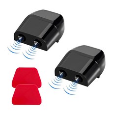 Yourkar 사슴 호루라기 2개 방수 접착 테이프가 있는 경고 장치 자동차 절약 호루라기 충돌 방지 차량 트럭 SUV 액세서리에 적합(블랙) 112439, Yourkar 사슴 호루라기 2개, 방수 접착 테이프가