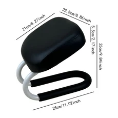 무릎을 꿇고 명상 의자 조절 가능한 높이기도 벤치 홈 요가기도를위한 휴대용 좌석, 03 Black D