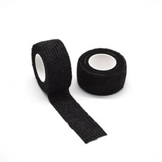 캠핑 응급 장비 케이스자체 접착 스트레치 붕대 방수 의료용 통기성 근육 테이프 손가락 관절 랩 응급, 01 Black 1pcs, 1개