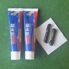 LUXIN 瓴信 鞋底修補膠, 1個, 可填充軟性耐磨防水 黑色膠水 , 1組