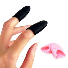 젤네일 제거 실리콘 클립 아세톤솜 고정골무 5개1셋트 네일쏙오프클립 젤리무버쏙오프, 1세트, 블랙, 블랙