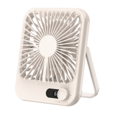 NUNUHANA 고속 저소음 미니 접이식 탁상선풍기 R11, 베이지