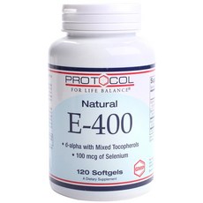 PROTOCOL FOR LIFE BALANCE 軟膠囊保健食品 E-400, 120顆, 1罐