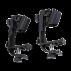 조절 드럼 마이크 클립 검정색 마운트 클램프 휴대용, 1개, 1. 2pcs