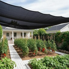 SUNNY GUARD 35-45% 햇빛 가리개 천 2.4 x 6.1m(8 x 20피트) 그린 HDPE 메시 - 식물 채소 온실 파티오 닭장 및 개 켄넬용 통기성 정원, 90% 쉐이드-블랙, 3 FT x 6 FT