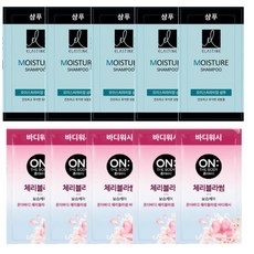 일회용샴푸 바디워시엘라스틴 샴푸 10mlx50개 온더바디 바디워시 8ml 50개 여행용 업소용 세면도구, 100개