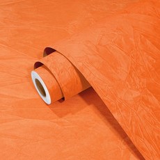 Wallercity Maroon 레드 자체 접착 벨벳 서랍 라이너 질감 있는 패브릭 벽지 침실용 부드러운 펠트 필 앤 스틱 플로킹 DIY 공예 화장대 선반용 44.5 x 599, 주황색