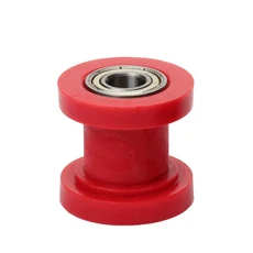 오토바이 8/10mm 드라이브 체인 롤러 풀리 휠 슬라이더 텐셔너 가이드 Enduro Motocross Pit Dirt Bike ATV, 04 Red 10mm