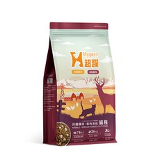 Hyperr超躍 無穀MIX凍乾 貓咪 雞肉鹿肉 全齡貓, 糧食, 2kg, 1個