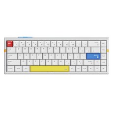 에이티케이 RS6 울트라 알루미늄 커스텀 게이밍 기계식 유선 키보드, 화이트 셰도우 워리어, TTC RGB 매그니토축, 제조사축