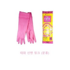 태화 고무장갑 선밴, 핑크, 중(M), 1개