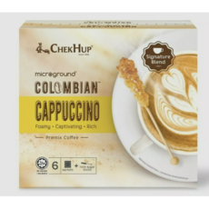 말레이시아 첵헙커피 콜롬비아 카푸치노 Chek hup coffee, 4개, 400mg, 6개입