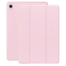 갤럭시탭A11+ 플러스(SM-X230/236) 11인치 호환 TPU 스마트 북커버 케이스 A9+(SM-X210/216) 공용, 핑크, 1개