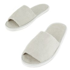 하루이슬리퍼 하루이 타올천슬리퍼 오픈형, 연회색, 1개