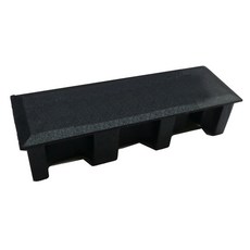 HR006 平塞 20x60mm 塑膠蓋 方管塞, 黑色, 1個