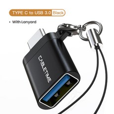 CABLEIME C타입 OTG 어댑터 USB 3 0 A 암 충전 및 동기화 컨버터 휴대폰 노트북 태블릿 C011, 1개