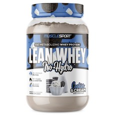 MUSCLESPORT Lean Whey 分離水解乳清蛋白 餅乾奶油口味, 1個, 910g