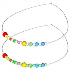 뉴 자외선 야광 태양계 행성 목걸이 만들기(10인용), 1