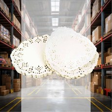 꽃 원형 도일리 페이퍼 주방 소품 세팅 장식 홈파티 접시