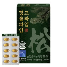 청솔 파인 솔잎증류농축 식약청 인증 프리미엄 솔잎 송침유 정품, 1개, 60회분