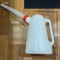 플라스틱 눈금 오일통 세제계량컵 주전자형 계량용기, 1개, 1L, 4L