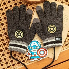 캡틴 블랙 기모 터치장갑 내피 기모로 되어있어 더욱 따뜻한 아동장갑