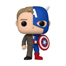 FUNKO POP Marvel #1431 美國隊長半身公仔，漫威英雄可愛模型，收藏送禮首選, 1個