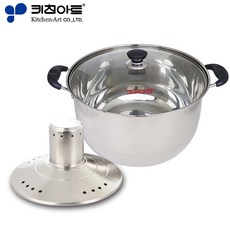 키친아트 클린 스텐 빨래솥, 2개, 34cm