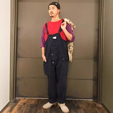 PMGO 揹帶褲 工裝連體褲