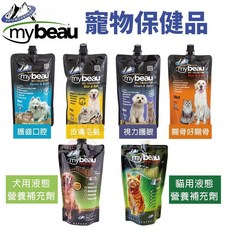 mybeau 寵優補 犬貓專業保健系列 護齒口腔 皮膚毛髮 視力護眼 關骨好關骨 保健液態劑, 貓用 液態營養補充劑300ml, 1個