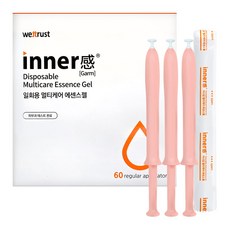 웨트러스트 이너감 일회용 멀티케어 여성청결제 에센스젤 60p, 60개, 1.7g