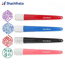 사치하타 만년도장 단면결재인 직인도장, 레드