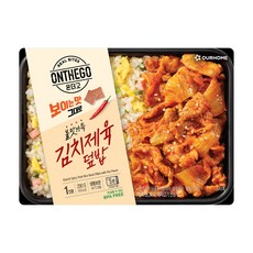 [아워홈 온더고 도시락] (불맛 가득) 김치제육덮밥, 290g, 2개