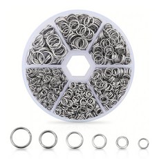 Simplearth 오링 키링 고리 부자재, 1개, 실버