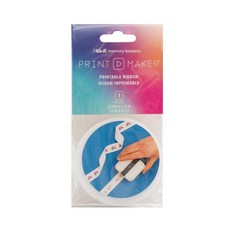 We R Memory Keepers Printmaker 화이트 면 리본-25mm X 10야드 240552