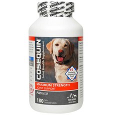 Cosequin 코세퀸 반려견 관절 영양 보조제 180정 Joint Health Supplement for dogs, 강아지/고양이 성장, 1개