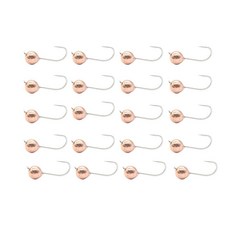 ALICHINO 플라이 낚시용 텅스텐 타이 지그 헤드 소형 라운드 볼 크래피 나노 키트 후크 포함 비즈 (8가지 색상 세트 40개 3mm 1/125온스 #14), 구리