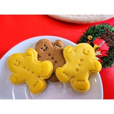 강아지크리스마스선물 "수제쿠키 3개입" 수제간식, 1세트, 50g, 노른자