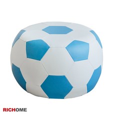 RICHOME 夫特伯足球椅 3色, 藍白, 1個