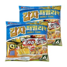 오리온 감자 패밀리팩, 6종세트, 2개